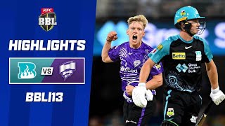 Brisbane Heat v Hobart Hurricanes  KFC BBL13 [upl. by Athalia]