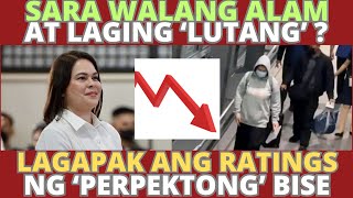 Sara Duterte walang alam at laging lutang  Lagapak ang ratings ng perpektong bise [upl. by Bogie2]