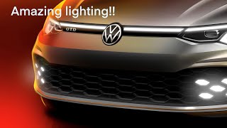 Heres an Indepth Tour on the VW GTI MK8s lighting [upl. by Rtoip]