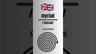 How to Pronounce myriad Correctly British Accent britishpronounciation learnenglish english [upl. by Cindelyn]