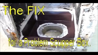 The Fix  Scupper Repair with Elastomeric Coating and Sheet Metal 2 of 4 [upl. by Taran]