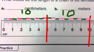 Decimal Place Value with Meters Centimeters and Millimeters home link 510 [upl. by Atwahs]