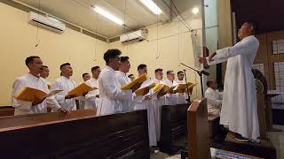 Alleluia paduan suara para frater seminari tinggi ledalero di gereja MBSB kota wisata [upl. by Truk]