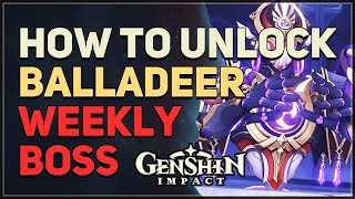 How to unlock Balladeer Weekly Boss Genshin Impact [upl. by Si]