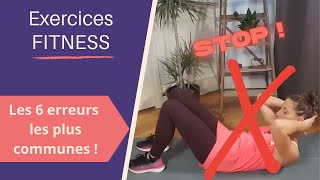 6 erreurs lors dexercices fitness [upl. by Duile696]