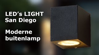 Moderene buitenlamp San Diego  LEDs LIGHT [upl. by Adnoel]