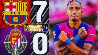 Barcelona vs Valladolid 70 Full Match Highlights Extended 2024 [upl. by Nuncia532]