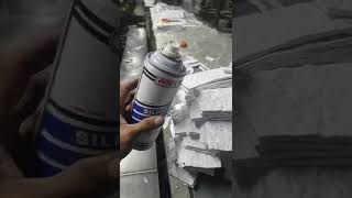 cara agar tidak lengket cetak sol sepatu rubber sole [upl. by Ecraep518]