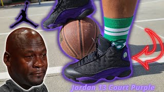 Jordan 13 Court Purple Basketball Performance Review 🔥🔥🏀🏀🔥🔥👀 [upl. by Rosel735]