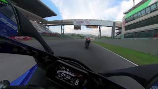 Marvin Fritz Onboard Mugello  Standard Yamaha R1  1557 [upl. by Ayifas735]