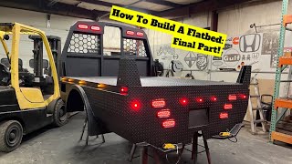 How To Build A Flatbed FINAL PART FINISHING UP WELDING PAINTED amp WIRING [upl. by Lamaaj]