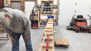 Canoe Building  How to set up Strongback Episode 3 [upl. by Osnofledi]