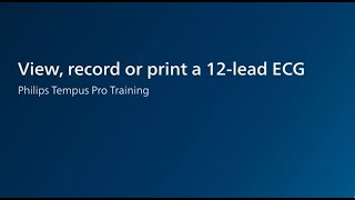 Tempus Pro Record Print a 12lead [upl. by Barny]