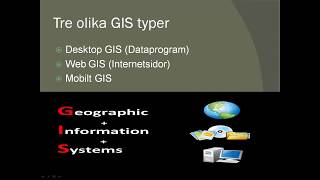 GIS  Geografiska informations system [upl. by Phillane]