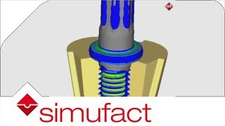 Cold Forming Simulation  Segmented Dies are used to form thread in header [upl. by Eibrik]