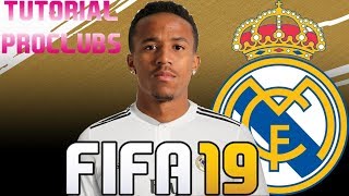 FIFA 19  TUTORIAL FACE I Éder Militão Real Madrid Pro Clubs [upl. by Corydon]