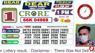 LOTTERY LIVE DEAR NAGALAND STATE LOTTERY SAMBAD DRAW RESULT 11082024 NAGALAND LOTTERY LIVE [upl. by Rhodie]