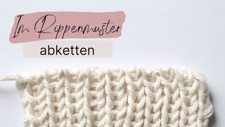 Abketten im Rippenmuster Italienisch abketten [upl. by Yuhas]