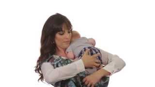 How to wear a Newborn in a Ring Sling  The Tummy to Tummy Feet In Position [upl. by Lehteb]