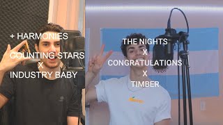 DUET micahpalacee THE NIGHTS CONGRATULATIONS TIMBER  HARMONIES COUNTING STARS INDUSTRY BABY [upl. by Norac]