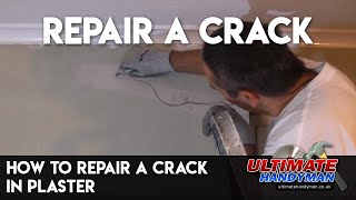 How to repair a crack in plaster [upl. by Enelehcim299]