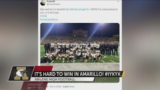 For Abilene High its hard to win in Amarillo [upl. by Nedle]