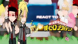 Class 1A Mha react to Denki and Kirishima  part 2  please read description [upl. by Nauj]