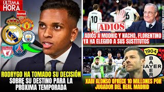 🚨RODRYGO HA TOMADO SU DECISIÓN SOBRE SU FUTURO ADIÓS A MODRIC Y NACHONOTICIAS DEL REAL MADRID [upl. by Farica]