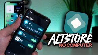 How To Get AltStore No Computer iOS 14 Jailbreak Method 140  143 [upl. by Roxana843]