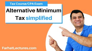 Alternative Minimum Tax simplified Explained with example CPA Exam REG Income Tax Course [upl. by Einnahpets]