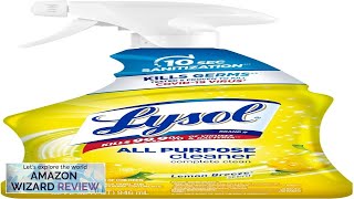 Lysol AllPurpose Cleaner Sanitizing and Disinfecting Spray To Clean and Deodorize Lemon Review [upl. by Theo809]