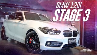 BMW 120i Stage 3 Vs 2 no Dinamômentro upgrade de turbina jb4 remap metanol full escape  101 [upl. by Htrow]