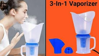 vaporizer steamer inhaler how to use 😊😊 Facial steamer [upl. by Bern154]