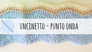 Tutorial uncinetto  come fare una copertina a punto onda [upl. by Yerhpmuh499]