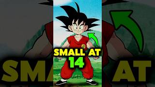 WHY GOKU IS TOO SMALL AT AGE 14  goku  dragon ball super  goku dragonballsuper shorts [upl. by Kwarteng]