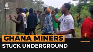 Hundreds of Ghana gold miners stuck underground  Al Jazeera Newsfeed [upl. by Nnaarat]