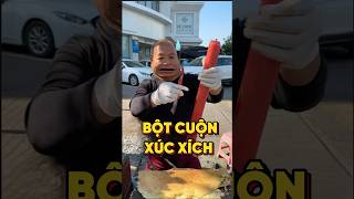 THỬ THÁCH ĂN BỘT CUỘN VỚI CÂY XÚC XÍCH “BỰ CHÀ BỨ” food [upl. by Sorrows884]