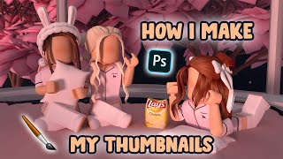 how i make my ROBLOX GFX youtube thumbnails  mxddsie ♡ [upl. by Spencer]