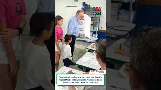 Candidato à prefeitura de Londrina Tercílio Turini MDB vota na Escola Municipal Suely Idehira [upl. by Esilec]