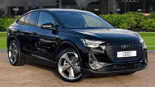 Brand New  Audi Q4 etron 40 Black Edition Sportback Auto 5dr at Stafford Audi [upl. by Ahsinirt657]