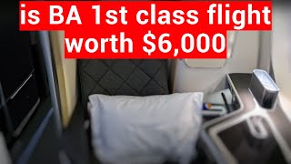 First Class flight review  BA Heathrow to Dubai [upl. by Grantland831]