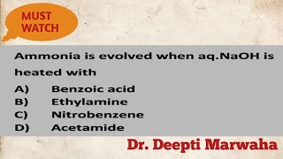 what happens when acetamide reacts with aqueous sodium hydroxideIITJAM [upl. by Ettenaej]