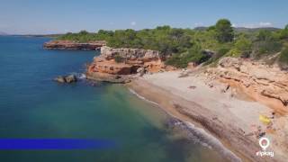 LAmetlla de Mar las mejores calas y playas desde el aire [upl. by Waltner427]