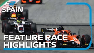 F2 Feature Race Highlights  2022 Spanish Grand Prix [upl. by Nahshun]