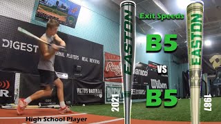 Easton B5 vs Easton B5  Old School vs New School [upl. by Simon]