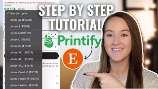 How to Create an Etsy Listing with Multiple Products utilizing Printify [upl. by Hesta]