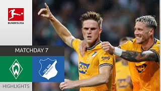 Insane LateGame Action  Bremen  Hoffenheim 23  Highlights  Matchday 7 – Bundesliga 202324 [upl. by Crotty]