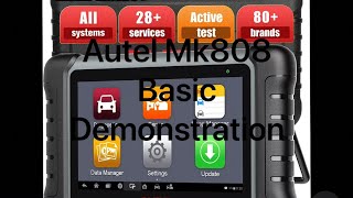 Autel Mk808 Diagnostic tool basic walkthrough [upl. by Etteuqal]