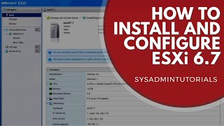 How to Install VMware vSphere Hypervisor 70  Start to finish ESXi 7 [upl. by Eyeleen800]