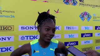 BTC World Relays Bahamas 2024  Bahamas 4x400 Mix Relay Team Interviews [upl. by Rebe]